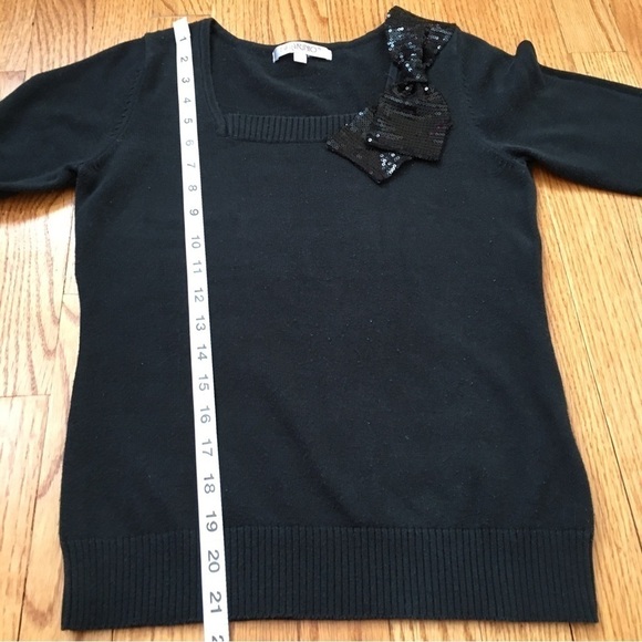 Vintage 90's Black Square Neck Sweater - Picture 7 of 15
